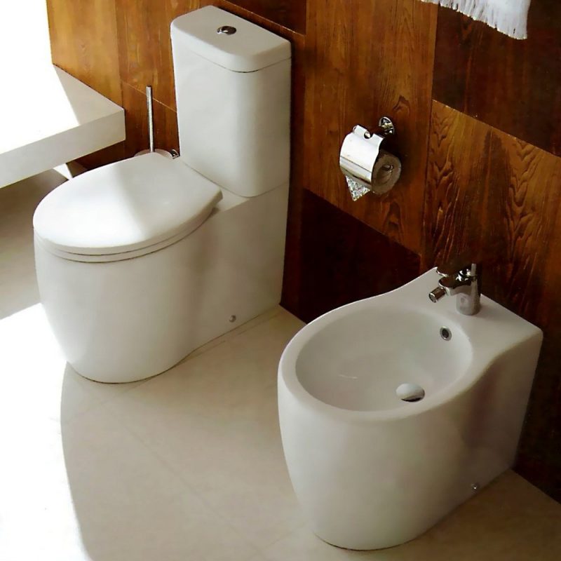 Vaso WC monoblocco Impression in ceramica completo di sedile softclose Sanitari Bagno