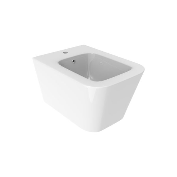 Bidet sospeso filomuro in ceramica Square Sanitari Bagno