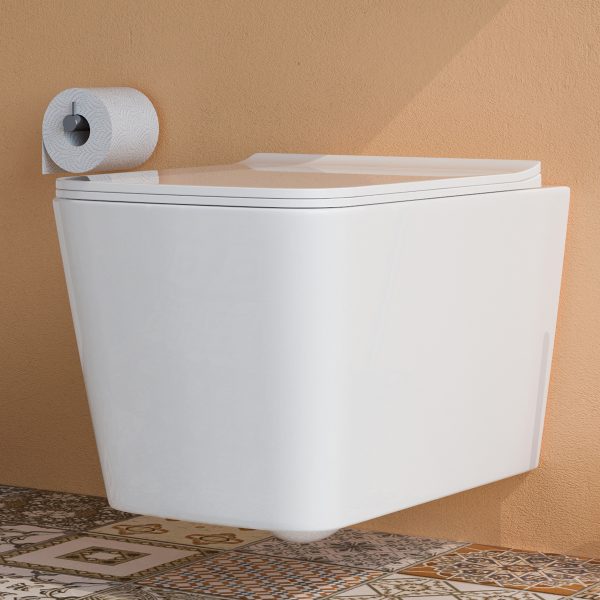 Vaso WC sospeso Cube con sedile softclose Sanitari Bagno