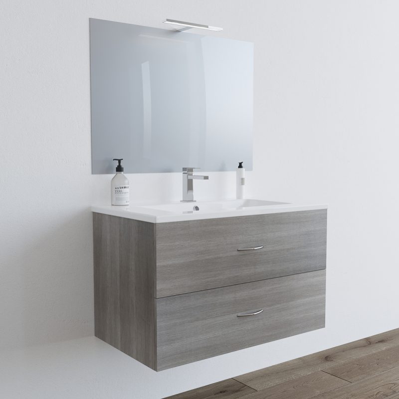 Mobile bagno SPM beje rovere grigio da 80 cm MOBILI BAGNO