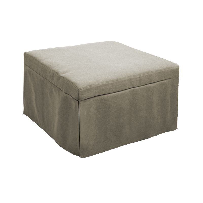 Pouf lettino pieghevole 75X75X43 cm Beny beige ARREDO CASA