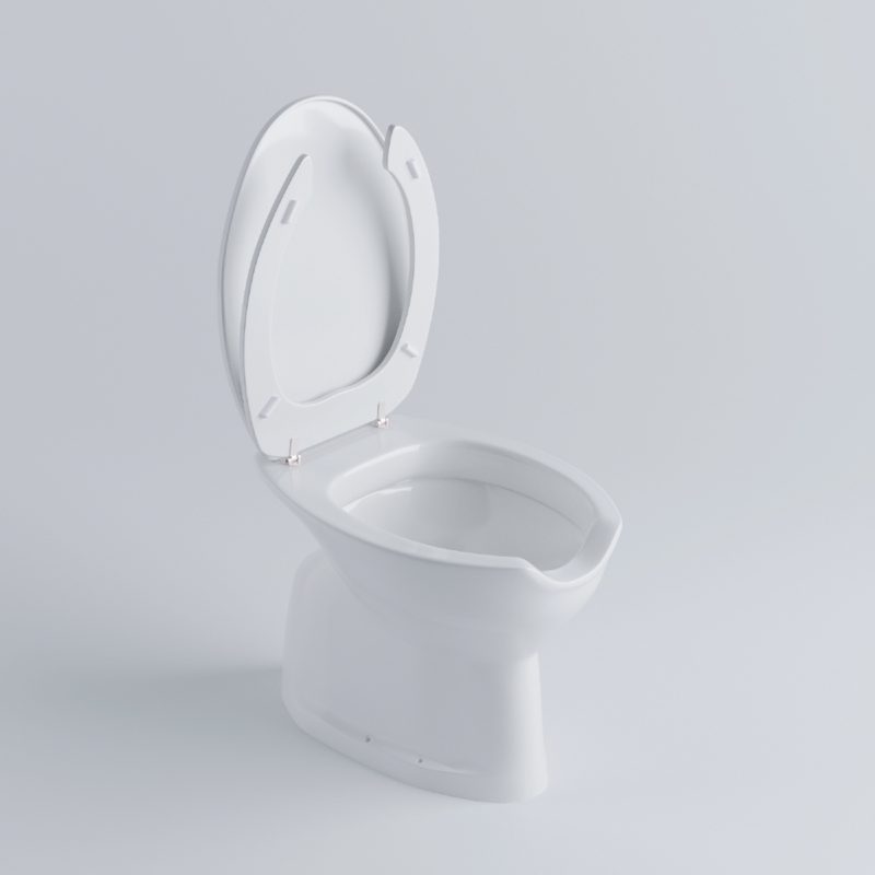 Vaso WC Disabili e Anziani in ceramica scarico pavimento con coprivaso Sanitari Bagno