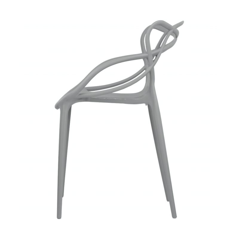 Sedia in polipropilene HERON colore GRIGIO CHIARO (6 pz) ARREDO CASA