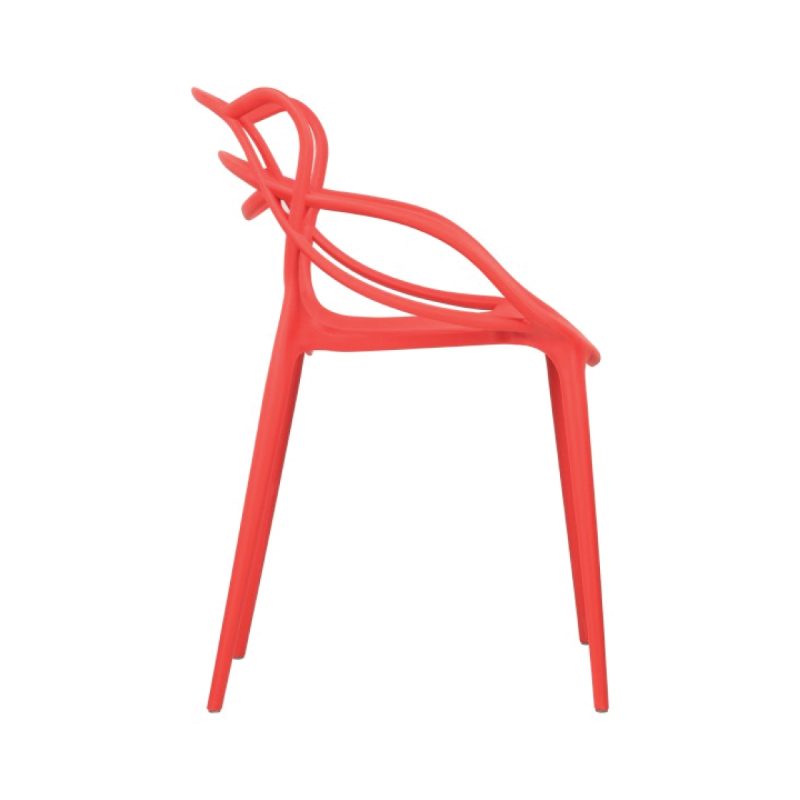 Sedia in polipropilene HERON colore ROSSO (6 pz) ARREDO CASA
