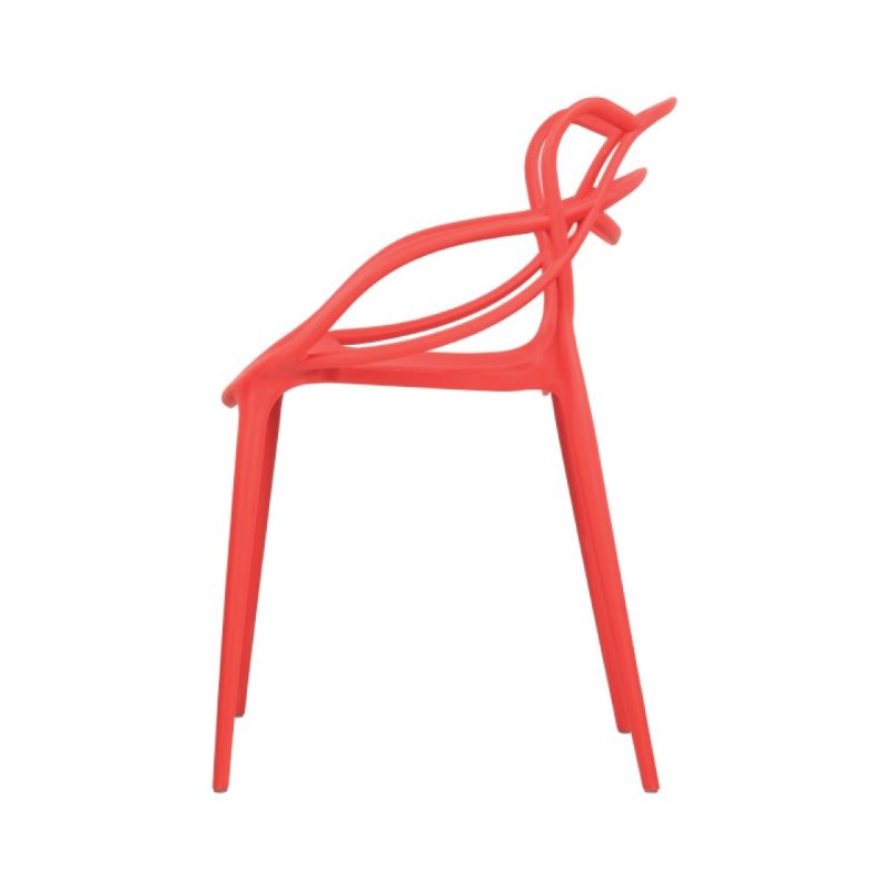 Sedia in polipropilene HERON colore ROSSO (6 pz) ARREDO CASA