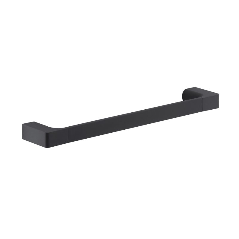 Porta asciugamani da 35 cm moderno nero opaco in Cromall e Ottone Gedy Pirenei Accessori bagno